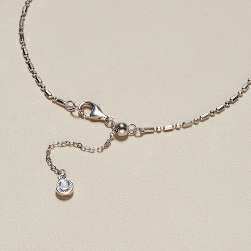 Gold Ball Thread Necklace - 18K Gold Vermeil / Sterling Silver